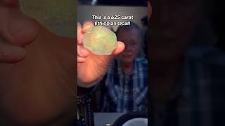 Cutting a Huge 625ct Rough Opal into a Faceted Gem! #opal #gemstones #jewelry