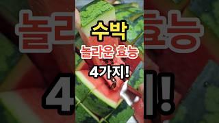 여름철 시원한 수박의 놀라운 효능!