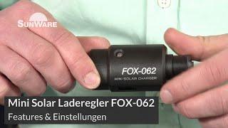 FOX-062 Mini Solar Laderegler für 12V Steckdose