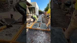 Have you ever wondered how a garden with a concrete pathway is made? #shorts