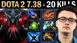 Shadow Fiend Gameplay Miracle with 20 Kills and Overwhelming - Dota 7.38