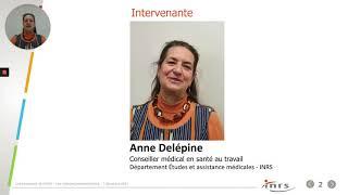 Webinaire. Maladies professionnelles