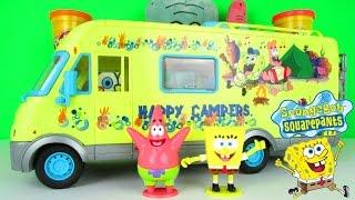 SpongeBob Squarepants Camper Van Holiday with Patrick Star Playset Toy Unboxing Video