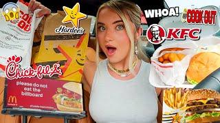 Letting Fast Food Billboard Signs CONTROL WHAT I EAT For 24 HOURS!