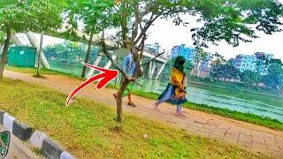 মেয়েটার সাথে ইভটিজারের দুরত্ব বাড়াতেই এই নাটক টুকু করতে হলো।