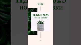 НДФЛ - 2025. Новые  ставки #налоги2025 #ндфл