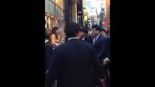 141017 Kim Soo Hyun arrived at ZioZia Fan Signing Event