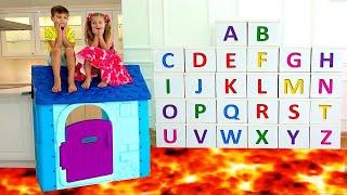 Roma and Diana learn the alphabet / ABC song