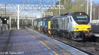 DRS 68012/37405/37419 work 0A68 - Crewe Gresty Bridge to Wembley Lmd