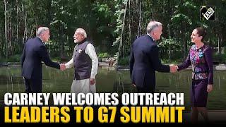 Canada's Prime Minister Mark Carney welcomed outreach leaders to the G7 Summit in Kananaski