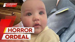 Baby sprayed with a fire extinguisher in a random attack | A Current Affair
