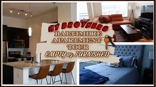 FULLY FURNISHED APARTMENT TOUR |  BALTIMORE LUXURY APARTMENT