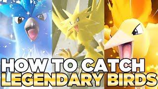 How to Catch Articuno, Zapdos, & Moltres in Pokemon Let's Go Pikachu & Eevee