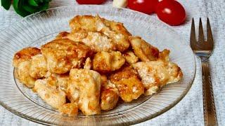 Do you have chicken breast at home? Try the recipe for fried chicken in garlic sauce, very tasty