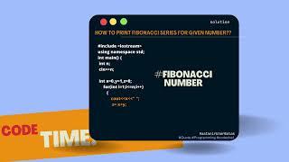 Fibonacci Series ||  Fibonnacci Number || Programming || #aatmnirbharBalak