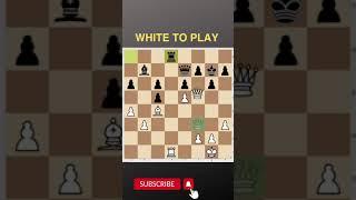 Daily chess puzzle White to play  #chess #challenge #learnchess #improve #shorts