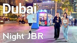 Dubai [4K] Night JBR Walking Tour 