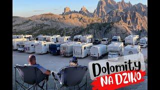 Dolomity kamperem na dziko. Noc spędzona na wysokości 2333mnpm pod Tre Cime di Lavaredo.