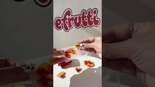 Unboxing efrutti gummi pizza! Eating gummy foods, gummi candy, candy unboxing