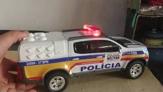 Mini viatura polícia PMMG S10 COMPLETA