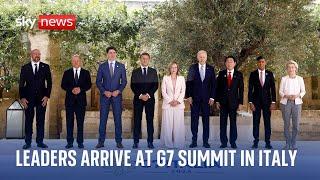 World leaders arrive at G7 summit in Italy