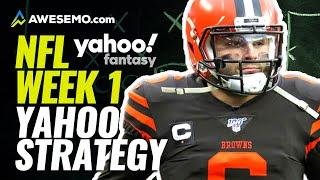 Yahoo Daily Fantasy Football Picks Week 1 | Daily Fantasy Football Lineups