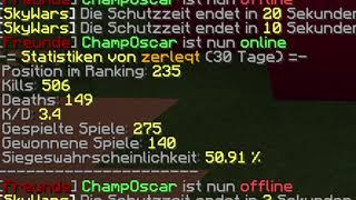 Ich HABE seine K/D in SKYWARS zerleqt XD