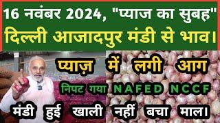 16 नवंबर 2024 प्याज का भाव Azadpur Delhi Mandi Today #delhifruitmarket #onionratetoday #dmttv