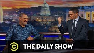 Between the Scenes - When Laurence Fishburne Saved Trevor's Life: The Daily Show