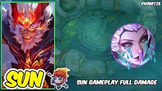 SUN FULL DEMAGE GAMEPLAY - SUN VS. ALICE QUEEN OF BLOOD DEMON | MOBILE LEGEND BANG BANG