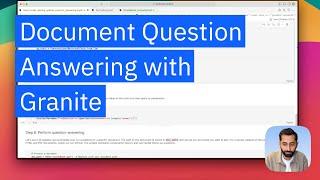 Build a document-based question answering system by using Docling with Granite 3.1