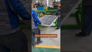 Solar De-framing Machine #solarrecycling #deframing #solarframeremoval #photovoltaicrecycling