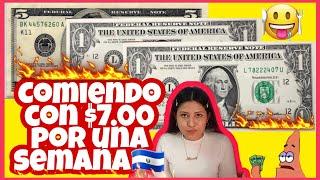 COMIENDO UNA SEMANA CON SÓLO $7 DÓLARES EN EL SALVADOR  - JENNIFER CRUZ