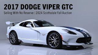 FIRST LOOK - 2017 Dodge Viper GTC - BARRETT-JACKSON 2024 SCOTTSDALE FALL AUCTION