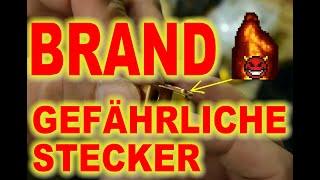 OBI  Steckerkupplung  #1  Brand gefährliche Stecker vom OBI Baumarkt