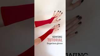 How to sew FINGERLESS GLOVES, sewing tutorial. Dance gloves DIY