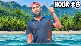 මම පාලු දූපතක අතරමං උනා | Surviving 24 Hours On A Deserted Island