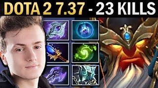 Ember Spirit Gameplay Miracle with 23 Kills and Euls - Dota 2 7.37