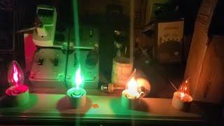 Amazon has NEW RED/GREEN LED Flicker Flame/Fire Effect lights bulbs! For Christmas?  A REVIEW