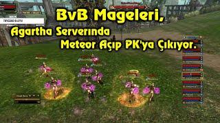 Knight Online PK |  BvB Mageleri , Agartha Serverında Meteor Açıp PK'ya Çıkıyor. |