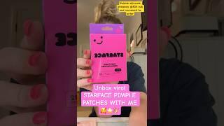 Unbox VIRAL STARFACE party pimple patches with me! ⭐️ #starface #skincaregiveaway #viralshorts