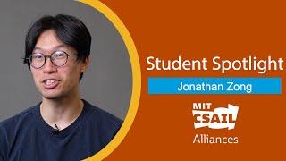 CSAIL Alliances Student Spotlight: Jonathan Zong