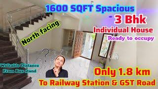 3BHK Bungalow Type Individual House For Sale1600Sqft North facingIn Guduvanchery Near bus stop