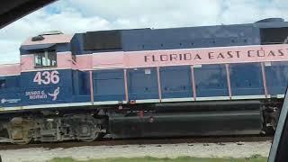 FEC 436 With Work Train Through Pompano Beach 10-3-24