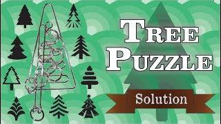 Solution for the Tree Puzzle from Puzzle Master Wire Puzzles