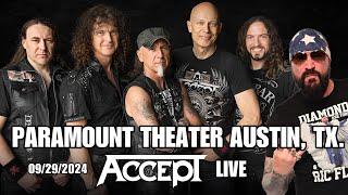 AN EXPLOSIVE PERFORMANCE! Accept Live in Austin TX and #PVT was there! #Accept #Concert