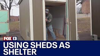 Helene survivors receive sheds as shelter | FOX 13 Seattle