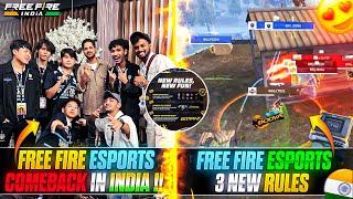 FREE FIRE ESPORTS COMEBACK IN 2025 | FREE FIRE ESPORTS 3 NEW RULES EXPLAINED !! | FREE FIRE INDIA