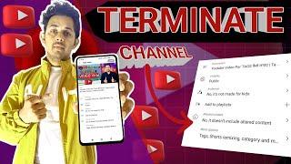 Terminate YouTube Channel | Altered Content | YouTube Update| Is Setting Ko Dekhlo Dhyan Se