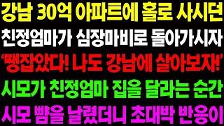 실화사연 강남 30억 아파트를 홀로 사시던 친정 엄마가 심장마비로 돌아가시자 시모가 공짜로 달라하는데    사이다 사연,  감동사연, 톡톡사연